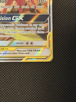Espeon & Deoxys GX SM240 Tag Team Promo Sun & Moon Pokemon Card NM-LP - Image 2