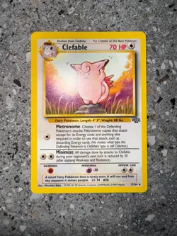 Pokemon TCG Cards Clefable 17/64 Jungle Rare - Image 3