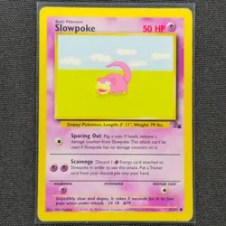 Slowpoke - 55/62 - Common - Fossil Set - Pokemon Card - MP - Image 1