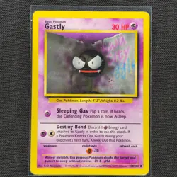 Gastly - 50/102 - Common - Base Set - Pokemon Card - MP - Image 1