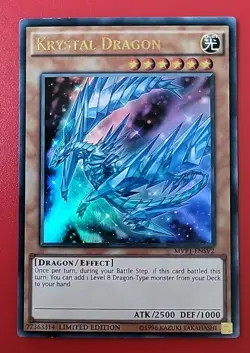 Krystal Dragon MVP1-ENSV2 - Ultra Rare - Limited Ed - Light Played - YuGiOh Card - Image 1