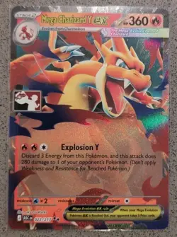 Mega Charizard Y ex - Pokemon Play Stamp Card - Stamped Series 9 - Near Mint - Image 1