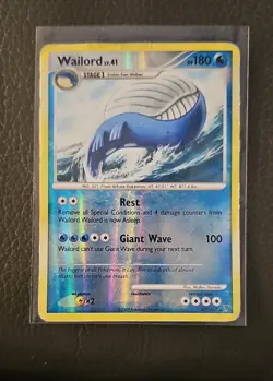 Wailord 47/147 - Supreme Victors 2009 Pokemon TCG Card HP 18 Reverse Holo RARE - Image 1