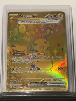 Pikachu EX Prismatic Evolutions Holo Card 179/131 - Image 1