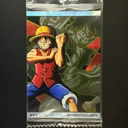 Monkey D. Luffy #No.10-01 SR Sealed One Piece wafer card 2021 TCG CCG Japan - Image 1