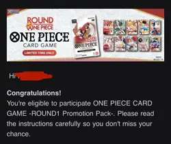 PRESALE One Piece x Round One Promo Pack - Contains 1 Card Only - Image 1
