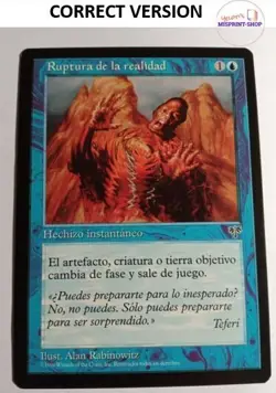 Reality Ripple Spanish Mtg MISPRINT. Printed with Shaper guildmage picture - Image 2