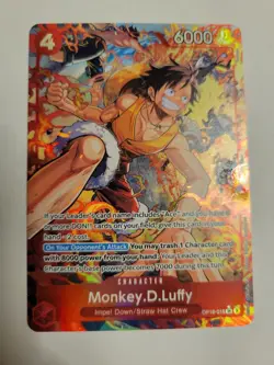 Bandai One Piece TCG Monkey D. Luffy OP16-015 Alt Art SR English - Image 1