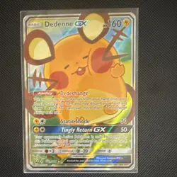 Pokemon TCG Dedenne GX 195/214 SM Unbroken Bonds Full Art Holo Eng 2019 160 - Image 5