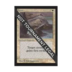 WOTC MtG International Ed. Lance (U) NM - Image 1