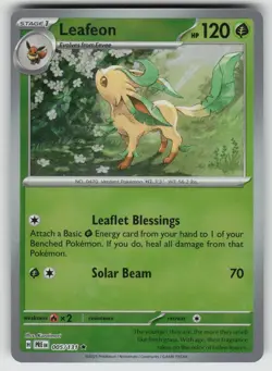 Leafeon (Poke Ball Pattern) 005/131 Holo Prismatic Evolutions Pokemon Holo NM - Image 1