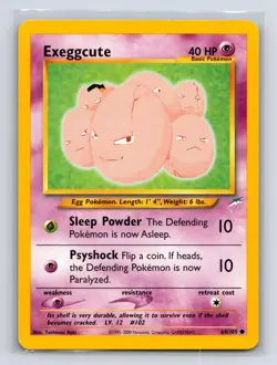 Exeggcute 64/105 Common Neo Destiny Pokemon Unlimited Lightly Played - Image 1