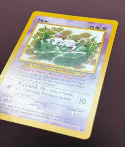 Pokemon 2000 Black Star Promo #47 Mew, Wizards of the Coast Vintage English NM - Image 2