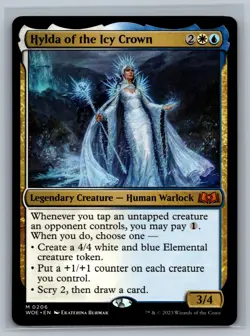 Magic MTG Wilds of Eldraine Hylda of the Icy Crown #0206 TCG CCG - Image 1