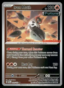 Pokemon Cards Iron Moth 028/182 GAMESTOP STAMPED NM - Image 1