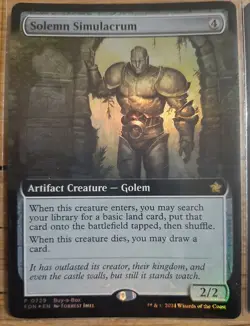 MTG Foundations Promo Lot 2 Solemn Simulacrum/Phyrexian Arena +4 Prerelease Date - Image 2