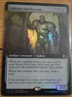 MTG Foundations Promo Lot 2 Solemn Simulacrum/Phyrexian Arena +4 Prerelease Date - Image 3