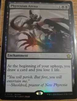 MTG Foundations Promo Lot 2 Solemn Simulacrum/Phyrexian Arena +4 Prerelease Date - Image 4