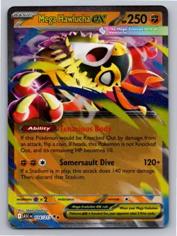 Mega Hawlucha ex 116/217 Double Rare Ascended Heroes Pokemon Holo Near Mint - Image 1