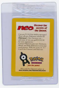 Pokemon TCG - Entei 34 - WOTC Black Star Promo - Reverse Holo SEALED - Image 1
