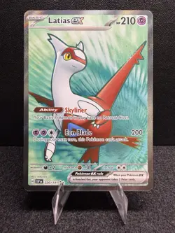 Pokemon Latias ex 220/191 Sv08: Surging Sparks Ultra Rare Basic 210 HP Holo 200 - Image 1