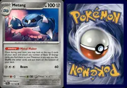 METANG 114/162 Pokemon Card Temporal Forces Near Mint - Image 3