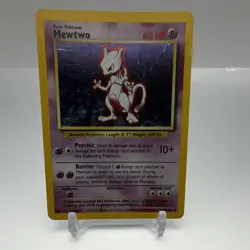 Wizards of the Coast Mewtwo 10/102 Base Set 1999 English 60 HP Holo Rare - Image 1
