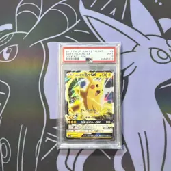 PSA 9 MINT Pokemon TCG Ash's Pikachu GX SMD 005/026 Ash vs Team Rocket Japanese - Image 1