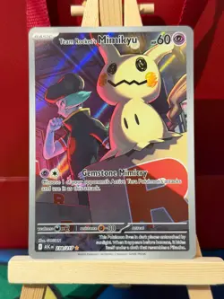 Team Rocket's Mimikyu #238 Illustration Rare Pokemon Ascended Heroes NM - Image 1