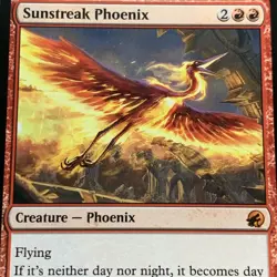 MTG Sunstreak Phoenix Innistrad: Midnight Hunt Mythic NM Magic The Gathering - Image 2