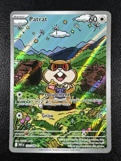 Pokemon Patrat Illustration Rare IR Full Art Holo 152/086 White Flare - Image 1