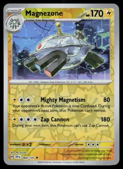 Magnezone Uncommon Reverse Holo Surging Sparks SSP 060/191 Pokemon NM 2024 - Image 1