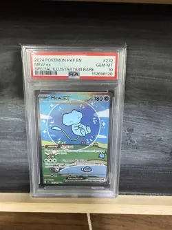 Pokemon TCG Mew EX 232/091 PSA 10 Bubble Mew Paldean Fates - Image 1