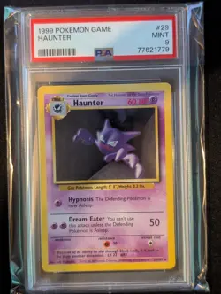 Pokemon TCG Haunter 29/102 Base Set PSA 9 - Image 1