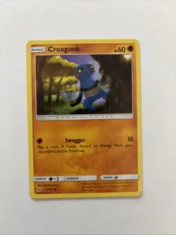 Croagunk 63/131 SM Forbidden Light Pokemon NM - Image 1
