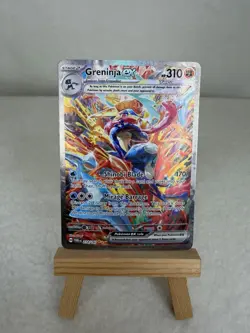Pokemon TCG Greninja ex 214/167 Sv06 Twilight Masquerade SIR NM Creased - Image 1