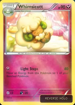 Whimsicott Reverse Holo Fates Collide #71 Pokemon TCG - Image 1