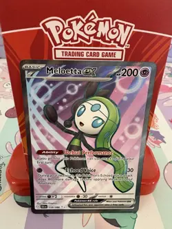 Pokemon Meloetta ex 159/086 Black Bolt Ultra Rare Full Art Holo NM - Image 1