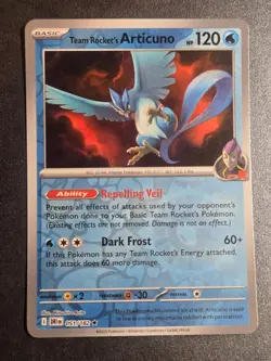 Team Rocket's Articuno 051/182 NM Destined Rivals Rare Pokemon Reverse Holo - Image 1