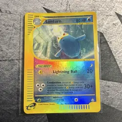 Pokemon TCG Lanturn Reverse Holo Rare 020/147 Aquapolis English 80 HP - Image 1