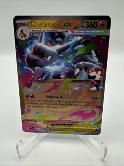 013/094 Mega Charizard X ex Prize Pack Series 9 Pokemon TCG League Play Stamped - Image 1
