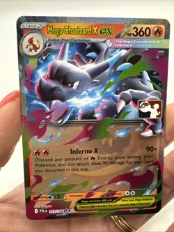 013/094 Mega Charizard X ex Prize Pack Series 9 Pokemon TCG League Play Stamped - Image 3