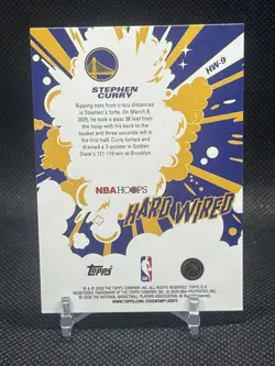 2025-26 Topps NBA Hoops #HW-9 Stephen Curry Light Burst Hard Wired - Image 2