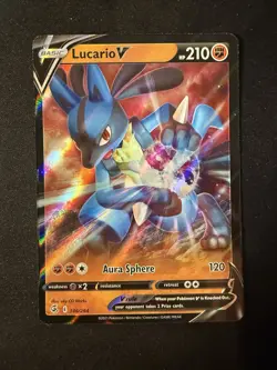Pokemon TCG Lucario V Fusion Strike 146/264 Holo Ultra Rare - Image 1