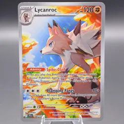 Lycanroc - 166/159 Illustration Rare SV09: Journey Together Pokemon TCG NM - Image 1
