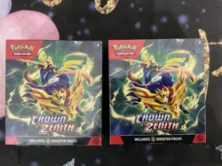 Lot of (2) Pokemon TCG Crown Zenith Booster Bundles SEALED - Image 1