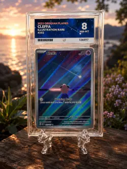 Pokemon TCG 2023 Obsidian Flames Cleffa Illustration Rare 202/197 Ace 8 - Image 1
