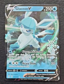 Glaceon V Holo Stamped Promo - ( Holiday Calendar 040/203 Pokemon TCG LP ) - Image 1