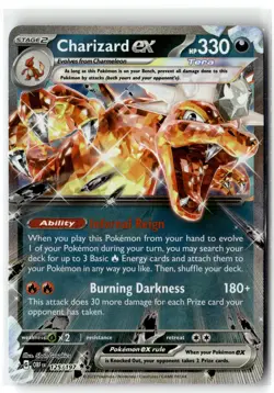 Charizard ex 125/197 Double Rare Obsidian Flames Pokemon Holo Near Mint - Image 1