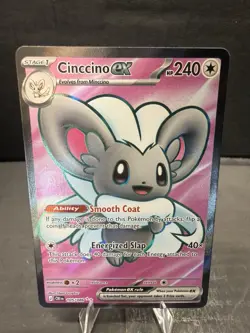 Cinccino ex 105/086 Me04: Chaos Rising Holo Ultra Rare Pokemon Near Mint - Image 1